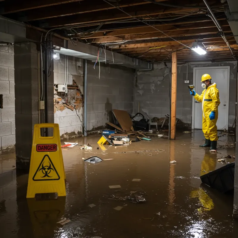 Flooded Basement Electrical Hazard in Ketchikan, AK Property